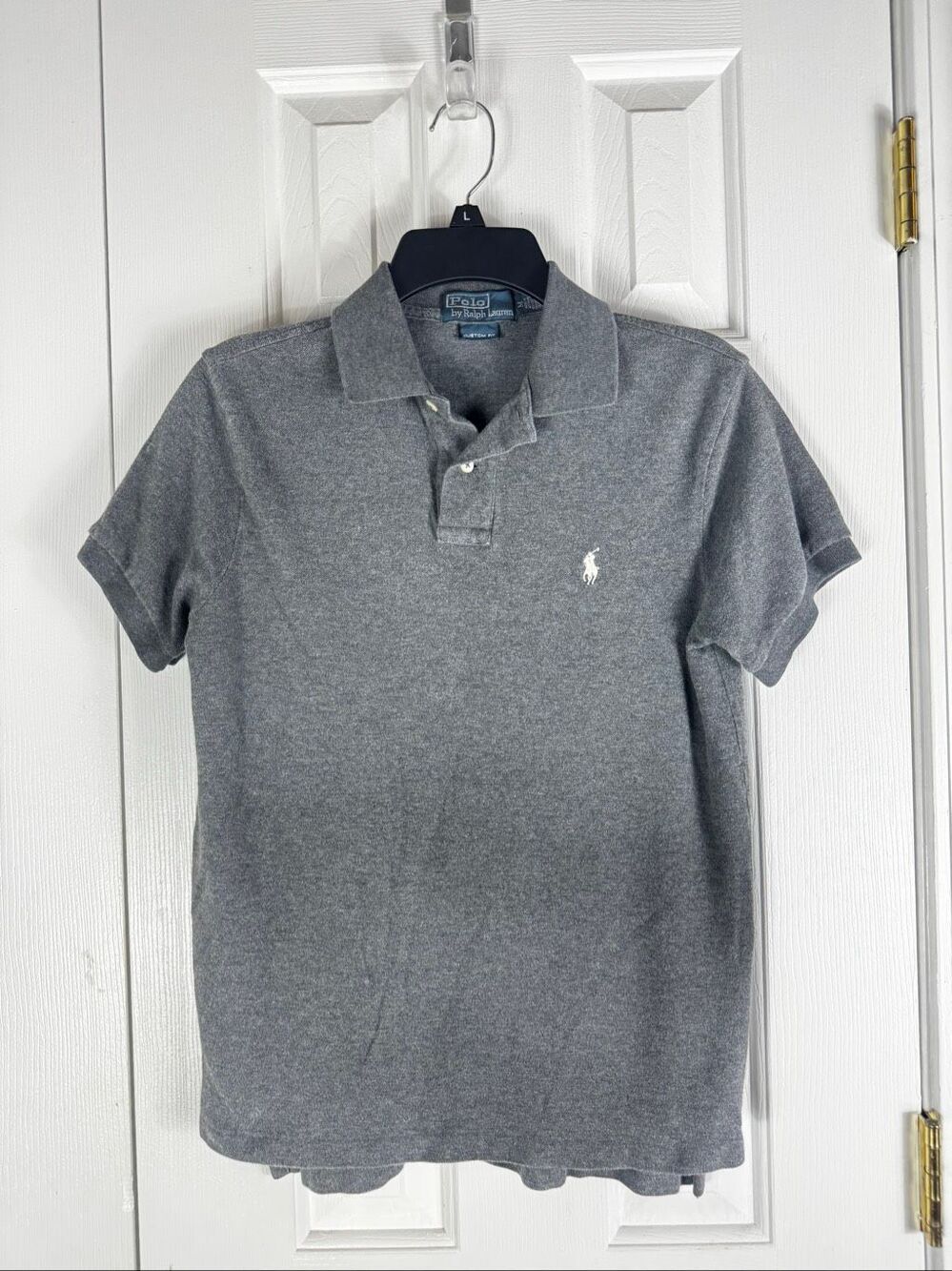 Polo Ralph Lauren Men’s Grey Custom Fit Polo Shirt Size M